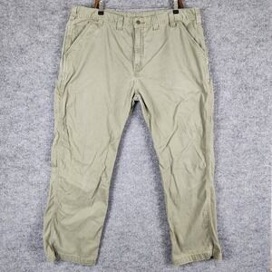 Carhartt Pants Mens Relaxed Fit Carpenter Work Olive Green 44x32